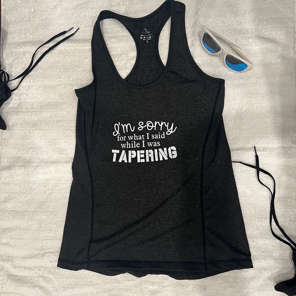 Running taper tank top